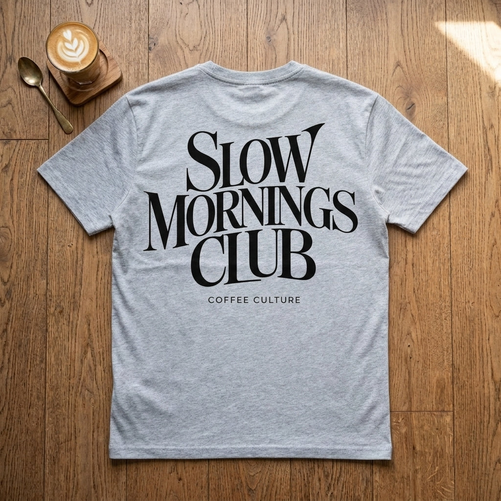 Slow Mornings Club Coffee Culture - Premium Tee