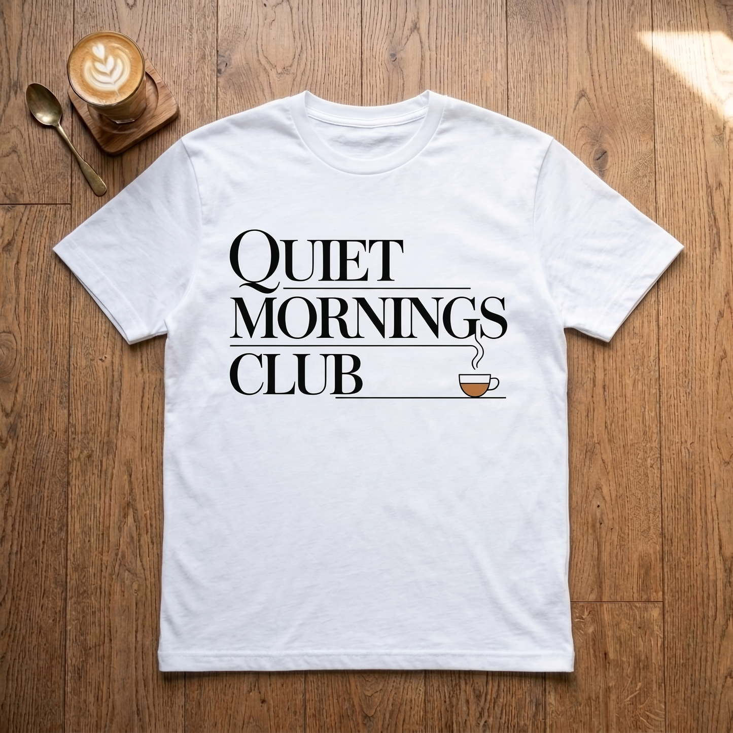 Quiet Mornings Club - Premium Tee