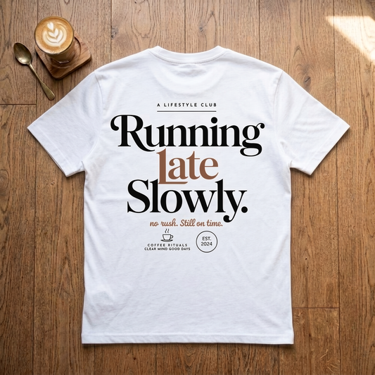 Running Late Slowly - Premium Tee