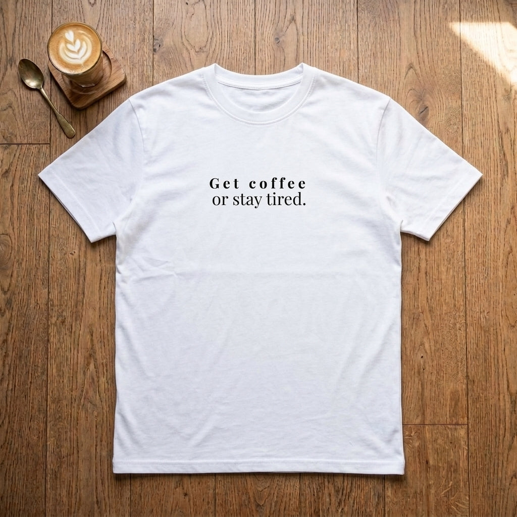 Get Coffee Or Stay Tired - Premium Tee